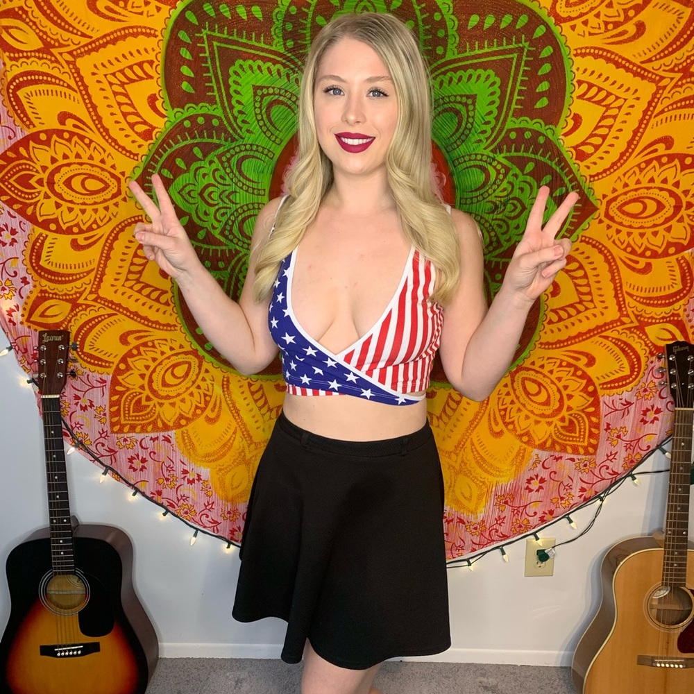 American flag criss cross top XS/M - Picture 3 of 4